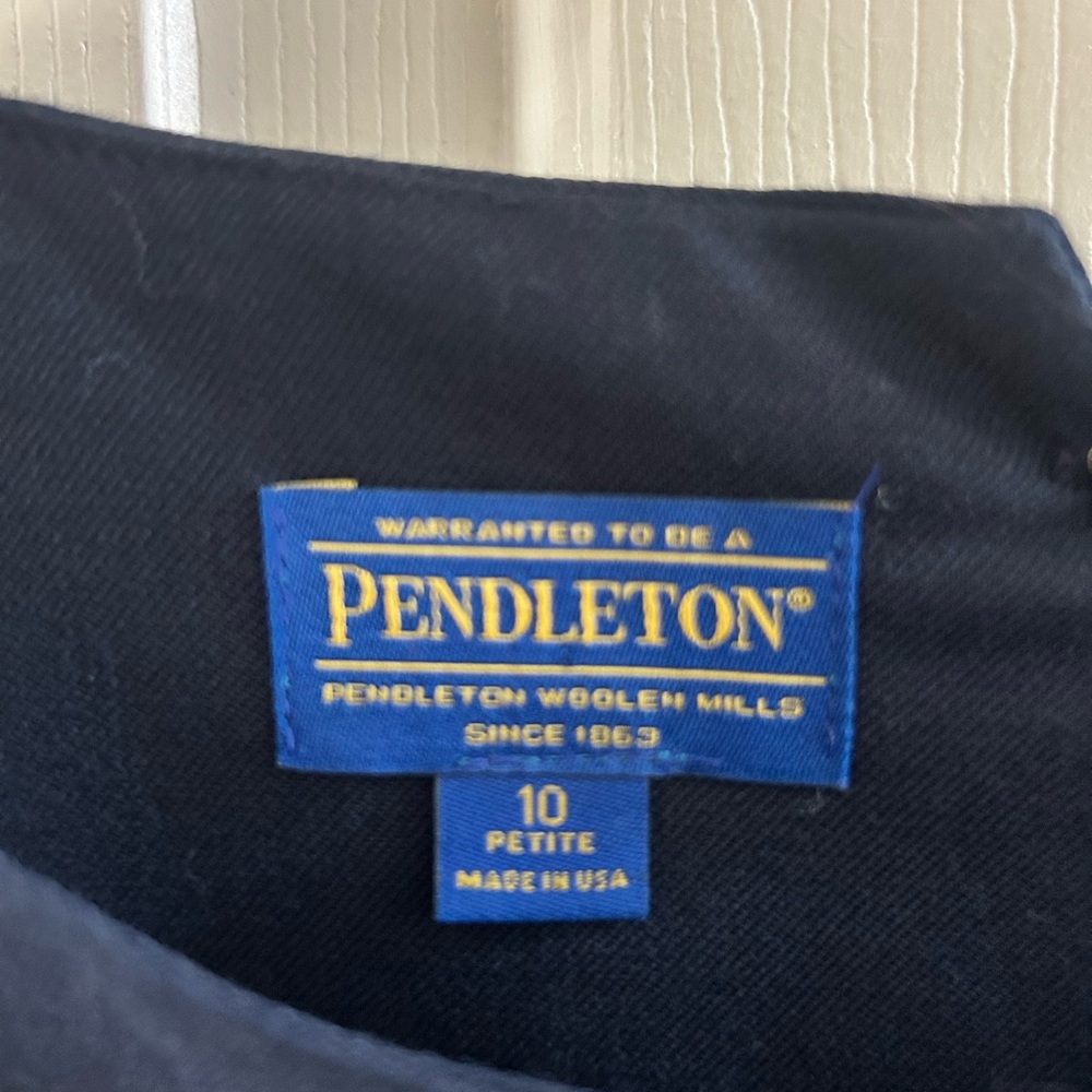 Pendleton 100% Virgin Wool Lined Midi Shift Dress - image 2